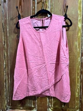 Cato Peachy Coral Sleeveless Tank Top